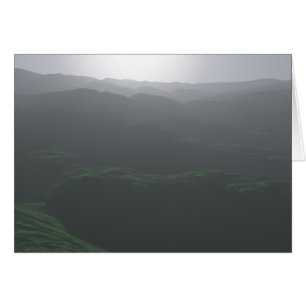 Blasse Ansicht der Hügel