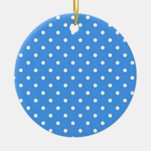 Blasse blaue Tupfenkunst Keramikornament
