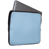 Blasse Cerulean Solid Color Laptopschutzhülle (Vorne Rechts)