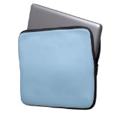 Blasse Cerulean Solid Color Laptopschutzhülle (Vorderseite Links)