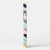 Blasse Farben Geometrisch: Retro-Muster Case-Mate iPhone Hülle (Rückseite / Rechts)