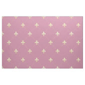 Blasse Gold Fleur-de-Lis (groß) Pink Stoff (Fat Quarter (45,7 x 55,9 cm))