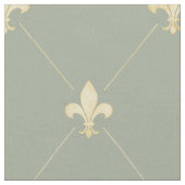 Blasse Gold Fleur-de-Lis (groß) Stoff (Nahaufnahme)
