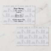 Blasse graue Bücher auf Regal Visitenkarte (Vorne/Hinten)