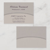 Blasse graue Kurve Visitenkarte (Vorne/Hinten)