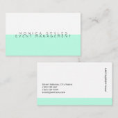 Blasse hoch entwickelte Eleganz Visitenkarte (Vorne/Hinten)