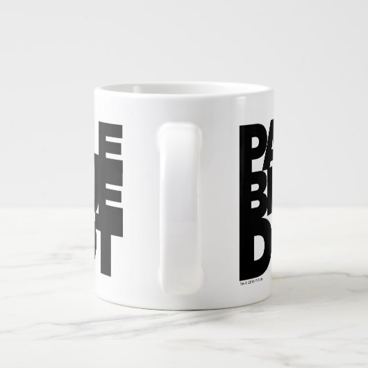 Blässe Jumbo-Tasse (Rückseite)