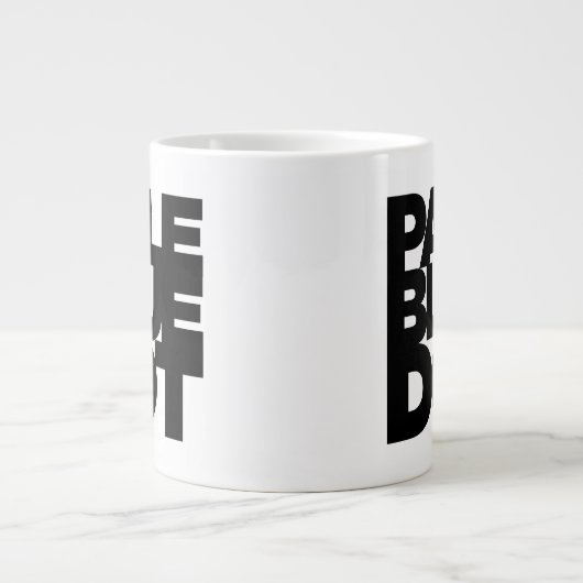 Blässe Jumbo-Tasse (Vorderseite)