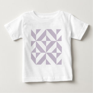 Blasse kühle Trauben-Geometrie-Deco-Würfelmuster Baby T-shirt