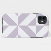 Blasse kühle Trauben geometrisches Deco-Würfelmust Case-Mate iPhone Hülle (Rückseite (Horizontal))
