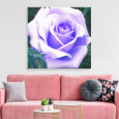 Blasse Lila Rose überzogene Canvas Print Leinwanddruck (Insitu (Wohnzimmer))
