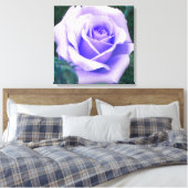Blasse Lila Rose überzogene Canvas Print Leinwanddruck (Insitu (Schlafzimmer))