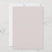 Blasse Mauve-Blatt-Hochzeit Einladung (Rückseite)