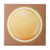 Blasse Orange Fliese (Vorderseite)