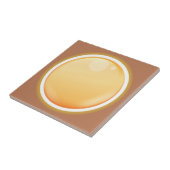 Blasse Orange Fliese (Seite)