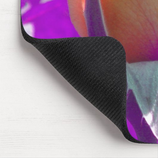 Blasse Orange Rose Knospen Mousepad (Ecke)