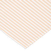 Blasse Pfirsich Angelskin Koralle u. weißer Kurzer Tischläufer (Ecke)