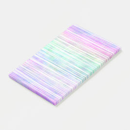 blasse Regenbogen-Pinselstrich-Streifen : Post-it Klebezettel