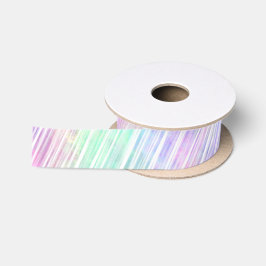 blasse Regenbogen-Pinselstrich-Streifen : Satinband