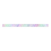 blasse Regenbogen-Pinselstrich-Streifen : Satinband (Vorderseite)