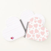 Blasse Rosa Herzen Notizblock (Innenseite)