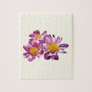 Blasse Rosa Pfingstrosen Puzzle