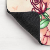 "Blasse Rose" Mousepad (Ecke)