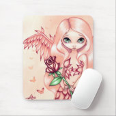 "Blasse Rose" Mousepad (Mit Mouse)