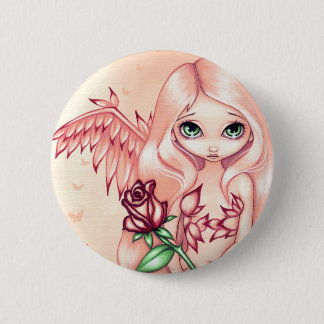 "Blasse Rosen-" Knopf Button