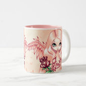 "Blasse Rosen-" Tasse (VorderseiteRechts)