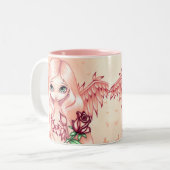 "Blasse Rosen-" Tasse (Vorderseite Links)