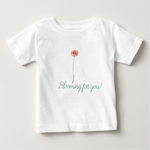 Blasse rote Gerbera-Blüte Baby T-shirt