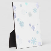 Blasse Schneeflocken Fotoplatte (Seite)
