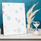 Blasse Schneeflocken Fotoplatte (Seite)