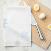 Blasse Schneeflocken Handtuch (Viertel Falte)