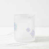 Blasse Schneeflocken Mattglastasse (Mittel)