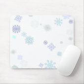 Blasse Schneeflocken Mousepad (Mit Mouse)