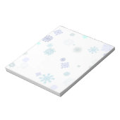 Blasse Schneeflocken Notizblock (Rotiert)