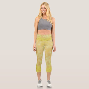 Blasse Sonnenmurmeln Capri Leggings