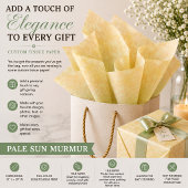 Blasse Sonnenmurmeln Seidenpapier