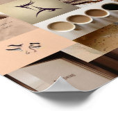 Blässe-Sternenschildkröte mit bräunlicher Ästhetik Poster (Ecke)