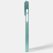 Blasse Türkis Platinum Glitterie Glam Signature Case-Mate iPhone Hülle (Rückseite / Links)