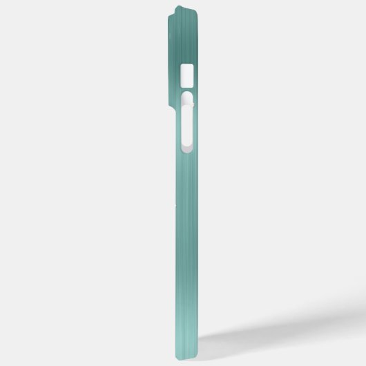 Blasse Türkis Platinum Glitterie Glam Signature Case-Mate iPhone Hülle (Rückseite / Links)