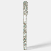 Blasse Türkis Platinum Glitterie Glam Signature Case-Mate iPhone Hülle (Rückseite / Rechts)