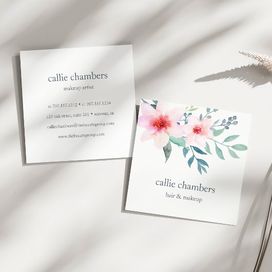 Blässe und Bläschen Quadratische Visitenkarte