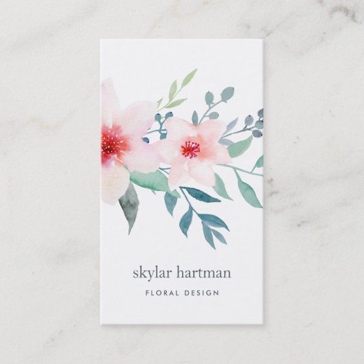 Blässe und Bläschen | Vertikal Visitenkarte (Vorderseite)