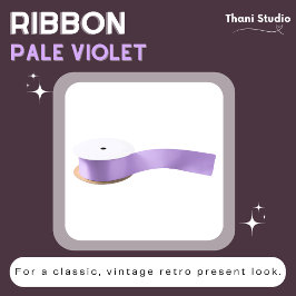 Blasse Violet Sommer Einfach Schlicht Modern Satinband