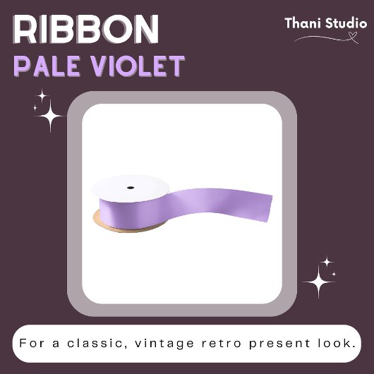 Blasse Violet Sommer Einfach Schlicht Modern Satinband