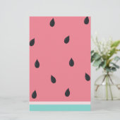 Blasse Wassermelone Briefpapier (Stehend Vorderseite)
