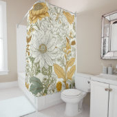 Blassene Blume Duschvorhang (Beispiel)